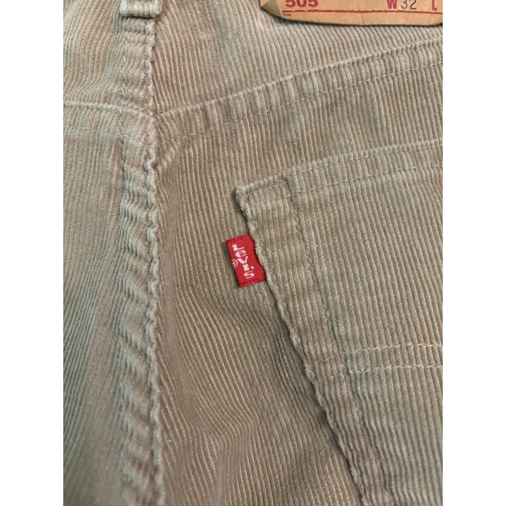 Levi's Vintage‎ 0500 Regular Fir Straight Leg Tan Corduroy Pants Size W32/L30